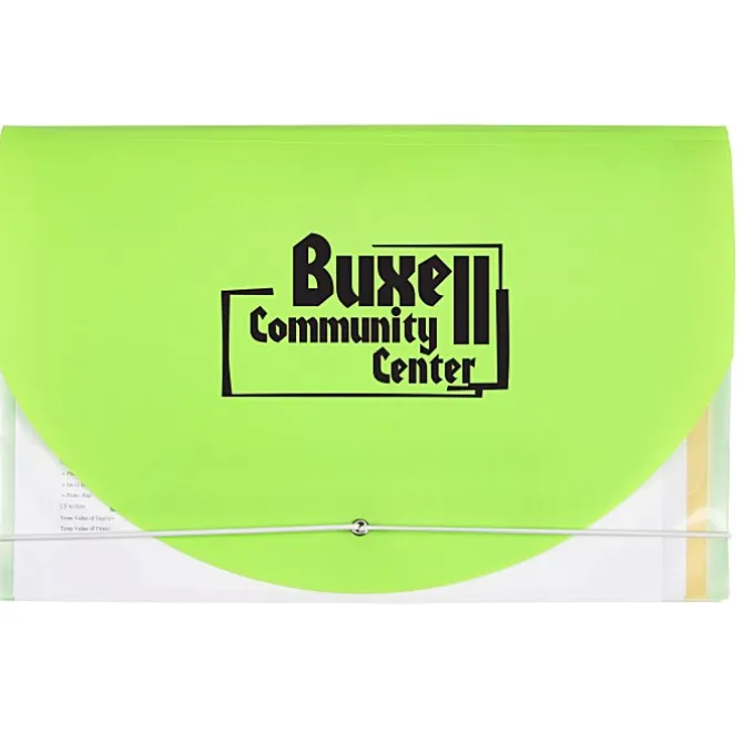 Color Flap Translucent Document Holder - 8 inches x 12 inches