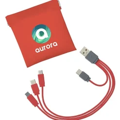 Colorful USB-C Charging Cable Pouch