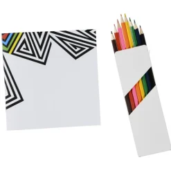 Coloring Book & Pencil Set - Geometric