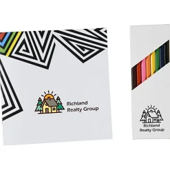 Coloring Book & Pencil Set - Geometric