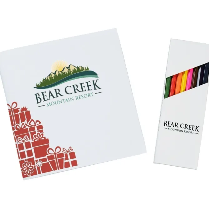 Coloring Book & Pencil Set - Holiday