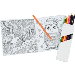 Coloring Book & Pencil Set - Holiday