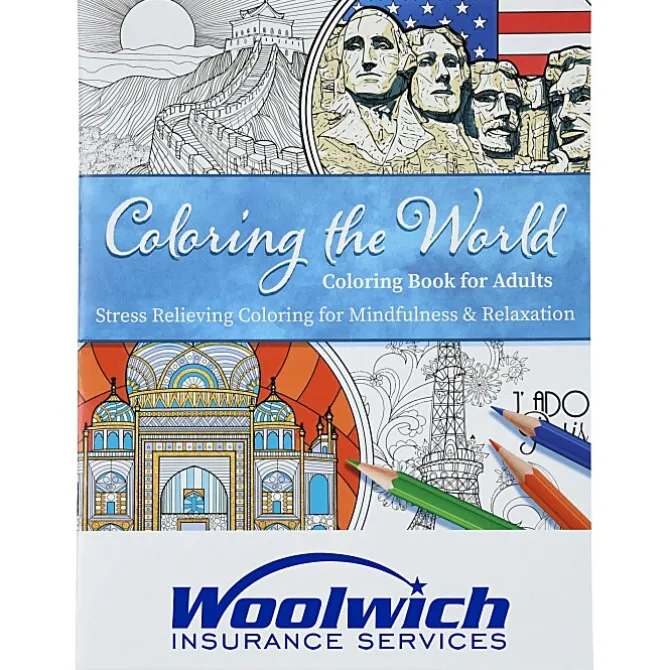 Coloring the World Stress Relieving Adult Coloring Book