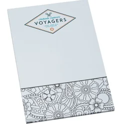 Color-In Notepad - Floral - 24 hr