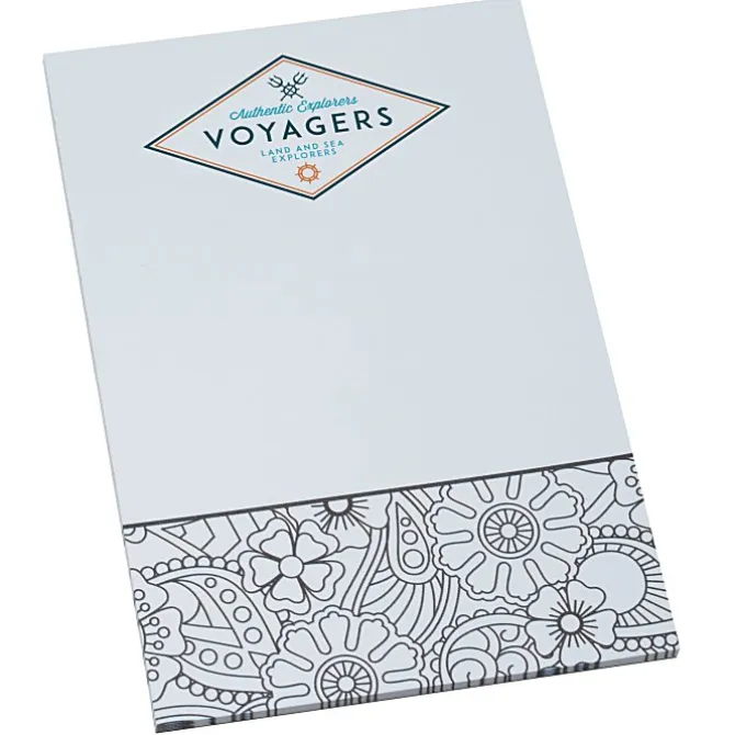 Color-In Notepad - Floral - 24 hr