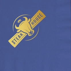 Colorware Dinner Napkin - 2-ply - 1/4 Fold - Foil