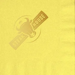 Colorware Dinner Napkin - 2-ply - 1/4 Fold - Foil