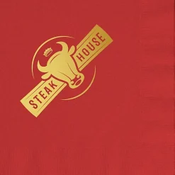 Colorware Dinner Napkin - 2-ply - 1/4 Fold - Foil