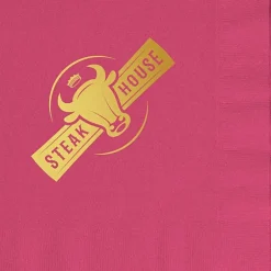 Colorware Dinner Napkin - 2-ply - 1/4 Fold - Foil
