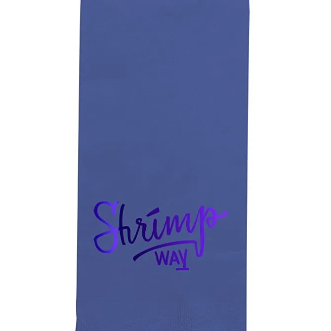 Colorware Dinner Napkin - 2-ply - 1/8 Fold - Foil