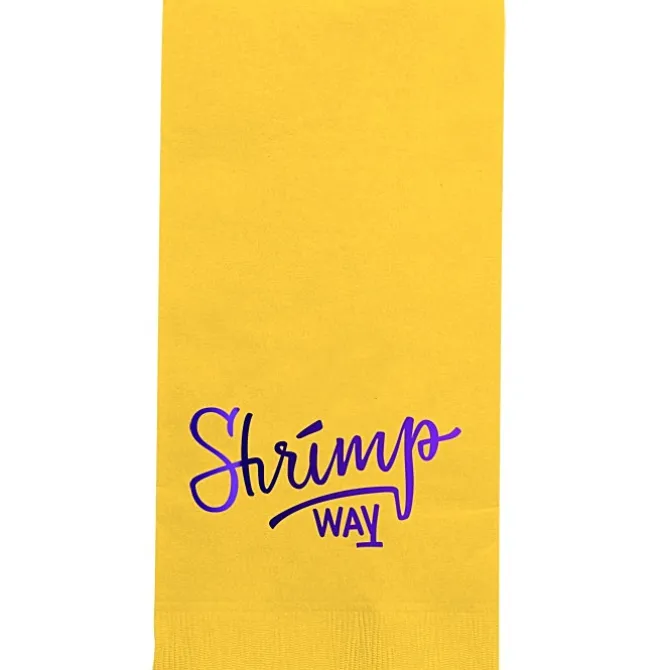 Colorware Dinner Napkin - 2-ply - 1/8 Fold - Foil