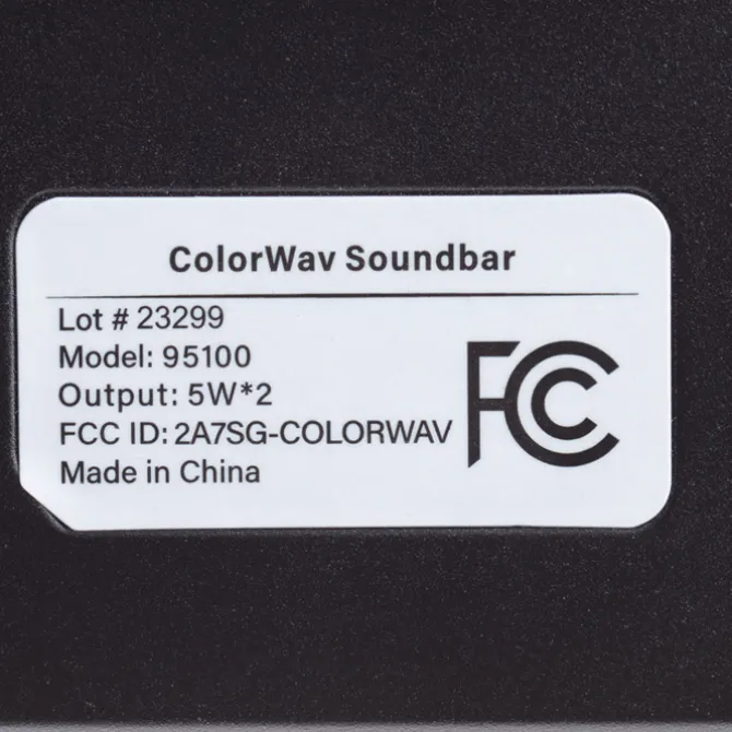 Color Wave Wireless Soundbar