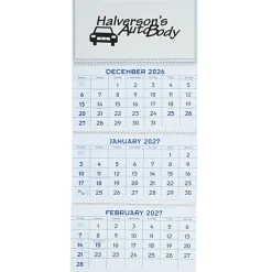 Commercial 14-Month Wall Calendar with 3-Month View