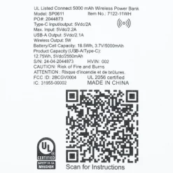Connect Wireless Power Bank - 5000 mAh