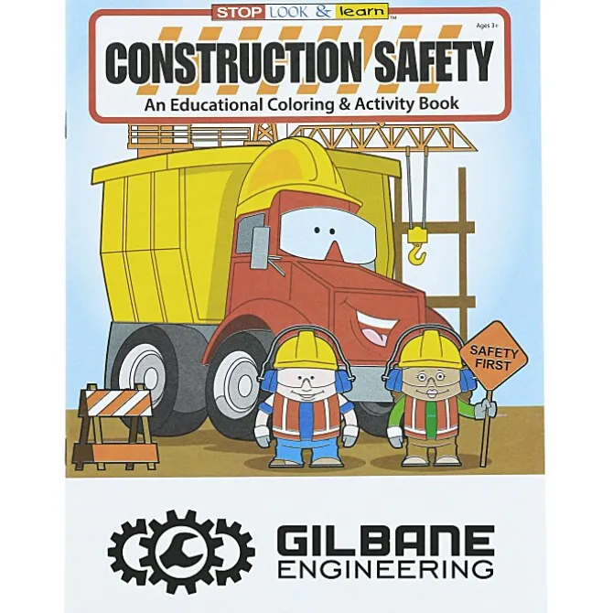 Construction Safety Coloring Book