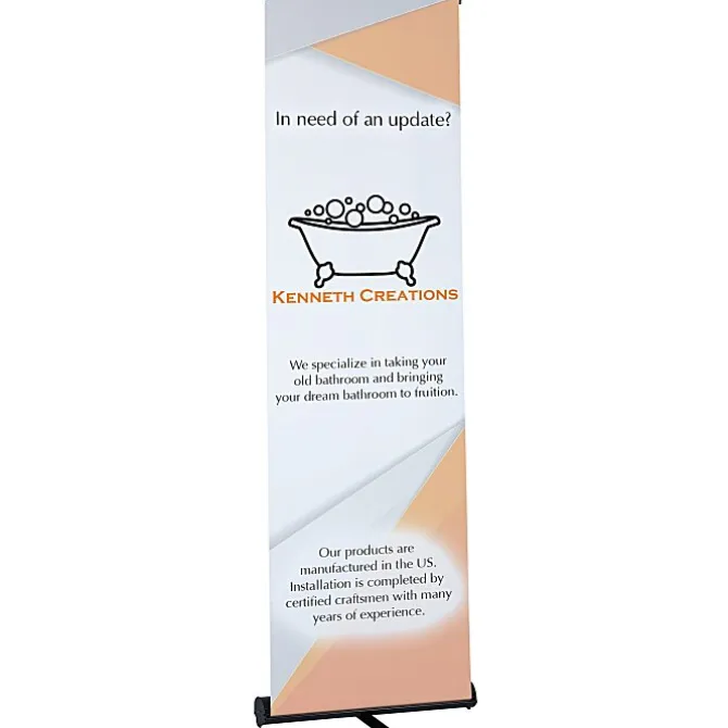 Contender Mini Retractable Banner Display - 23 - 1/2 inches