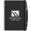 Corded Paperboard Journal with Pen - 10 inches x 7 inches - 50 sheet