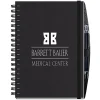 Corded Paperboard Journal with Pen - 10 inches x 7 inches - 100 sheet