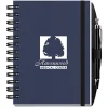 Corded Paperboard Journal with Pen - 7 inches x 5 inches - 100 sheet