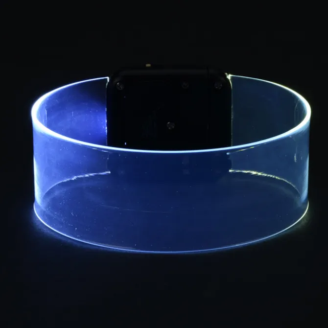 Cosmic Multicolor LED Bracelet - Laser Engraved