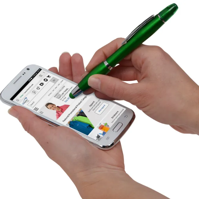 Curvy Stylus Twist Pen/Gel Highlighter - 24 hr
