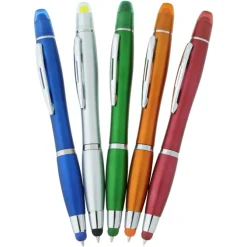 Curvy Stylus Twist Pen/Gel Highlighter - 24 hr