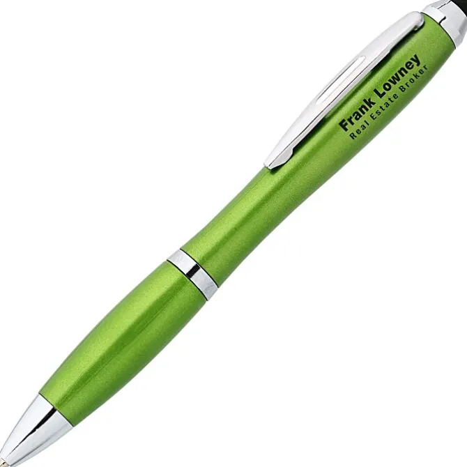 Curvy Stylus Twist Pen - Metallic