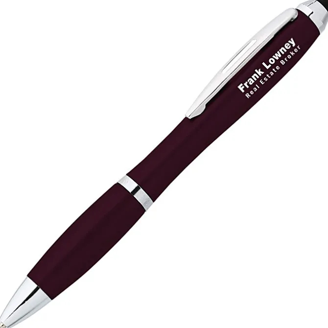 Curvy Stylus Twist Pen - Metallic
