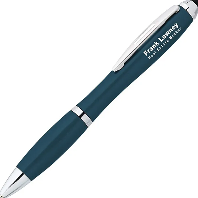 Curvy Stylus Twist Pen - Metallic