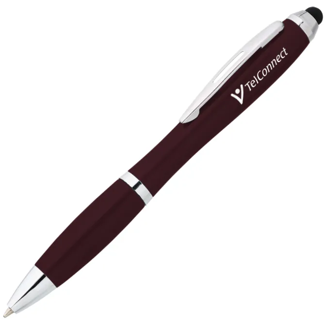 Curvy Stylus Twist Pen - Metallic - 24 hr
