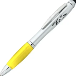 Curvy Stylus Twist Pen - Silver