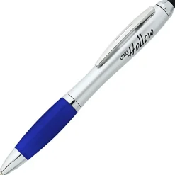 Curvy Stylus Twist Pen - Silver