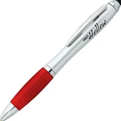 Curvy Stylus Twist Pen - Silver
