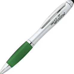 Curvy Stylus Twist Pen - Silver