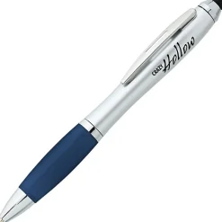 Curvy Stylus Twist Pen - Silver