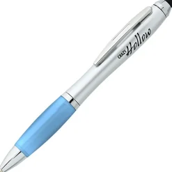 Curvy Stylus Twist Pen - Silver