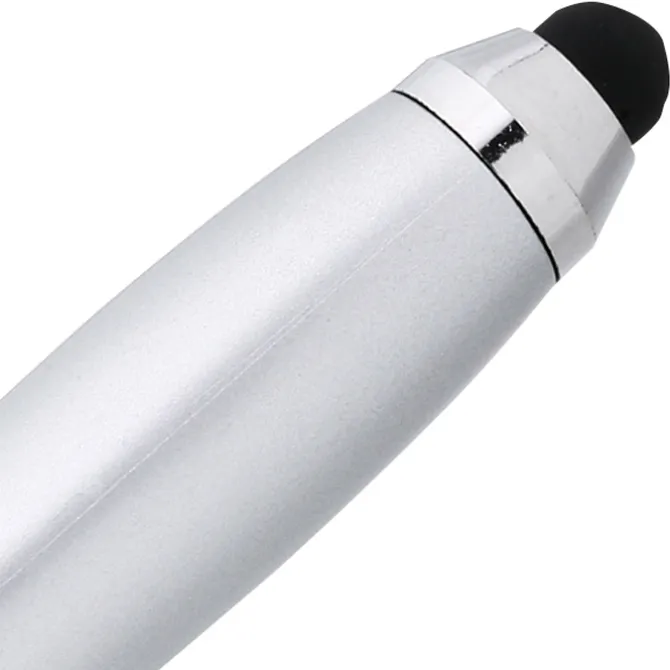 Curvy Stylus Twist Pen - Silver - 24 hr