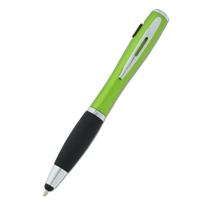 Curvy Stylus Twist Pen with Flashlight - 24 hr