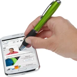 Curvy Stylus Twist Pen with Flashlight - 24 hr
