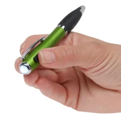 Curvy Stylus Twist Pen with Flashlight
