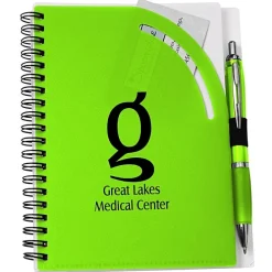Curvy Top Notebook with Pen