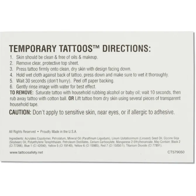 Custom Temporary Tattoo - 2 inches x 3 inches