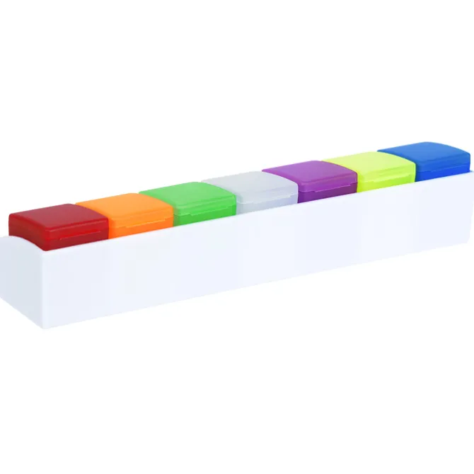 7-Day Pill Box with Removable Compartments