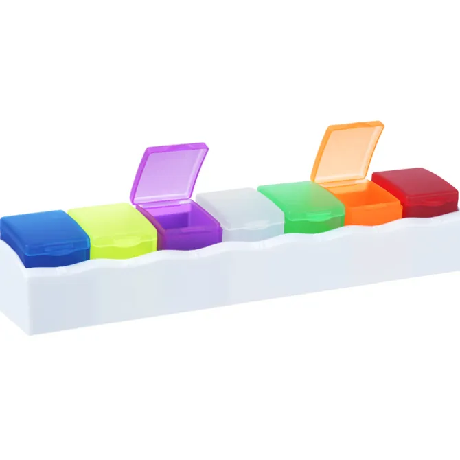 7-Day Pill Box with Removable Compartments