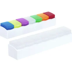 7-Day Pill Box with Removable Compartments - 24 hr