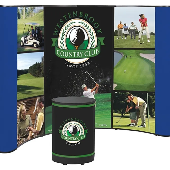 Deluxe Curved Floor Display - 10 feet - Mural Center