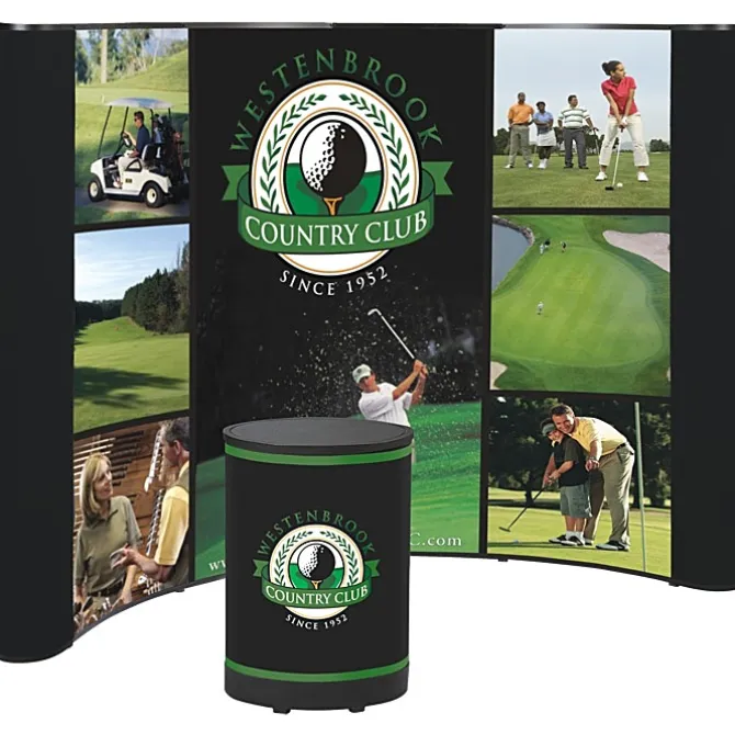 Deluxe Curved Floor Display - 10 feet - Mural Center