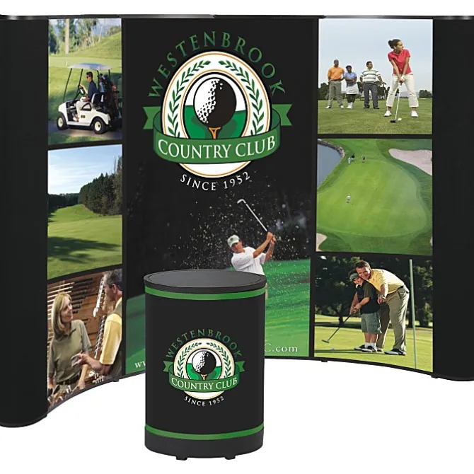 Deluxe Curved Floor Display - 10 feet - Mural Center