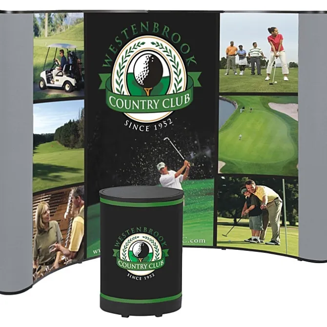 Deluxe Curved Floor Display - 10 feet - Mural Center