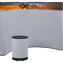 Deluxe Curved Floor Display - 10' - Header
